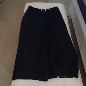 JS signature collection wide leg dress pants with slits and bling buckle  4